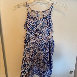 Lilly Pulitzer Blue and White Tank Top